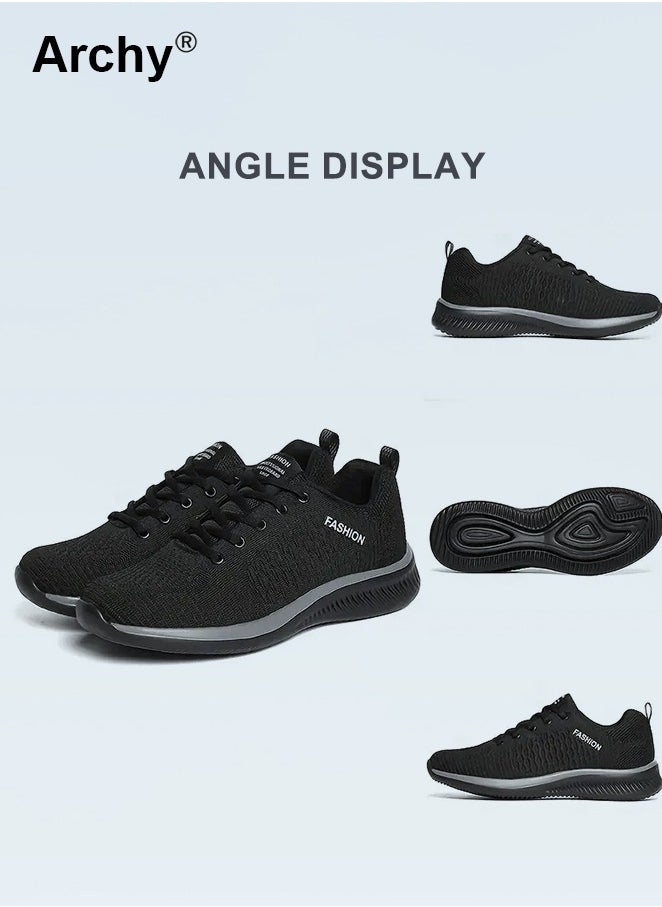 Archy Running Shoes Everyday Casual Sports Shoes Men Women Knit Sneakers Fashion Breathable Athletic Running Walking Gym Shoes Summer Anti Slip Outdoor Sports Lightweight Shoe  - Image 5