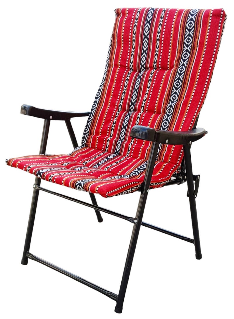 GO2CAMPS Folding Camping Chair with Cusion Premium Quality | Sadu Chair | Beach Chair | Garden Chair | Fishing Chair | Travel Chair | Picnic Chair  - Image 1