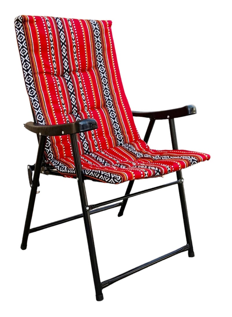 GO2CAMPS Folding Camping Chair with Cusion Premium Quality | Sadu Chair | Beach Chair | Garden Chair | Fishing Chair | Travel Chair | Picnic Chair  - Image 3