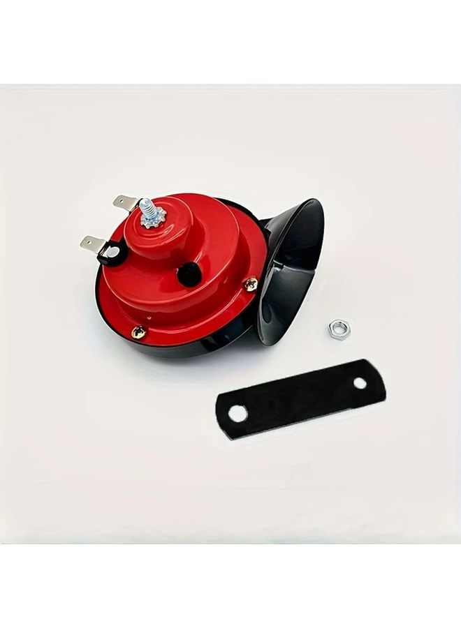Red Super Loud 12V Electric Train Snail Horn For Car Truck Boat Motorcycle Bike - Image 2