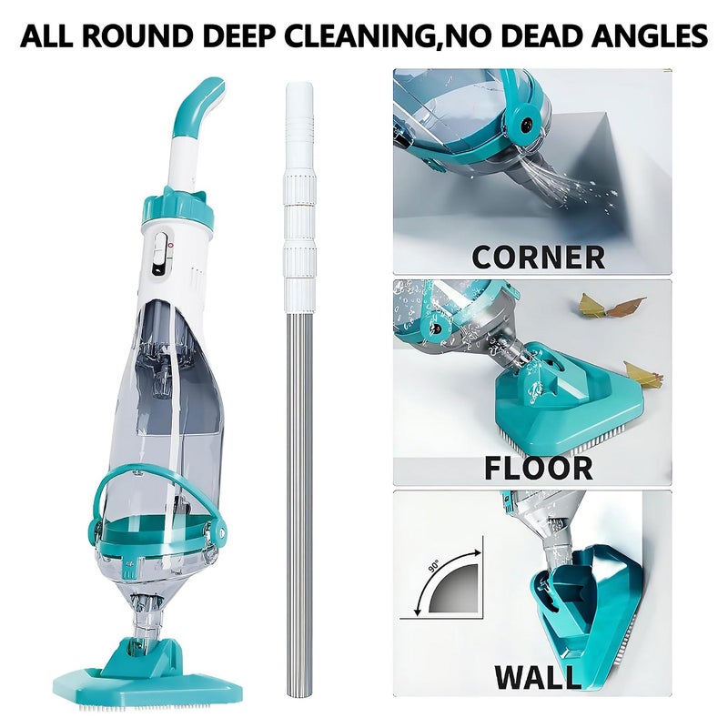 FOTING Handheld Spa Hot Tub Vacuum- Cordless Above Ground Pool Cleaner with 60" Extendable Pole, 60 Mins Running Time, 19 Gallons/Min Powerful Suction, Ideal for Cleaning Debris and Sand Underwater - Image 4