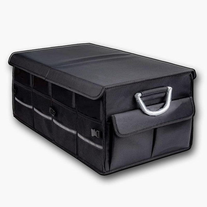 Car Trunk Organizer Holder - Waterproof Oxford Storage Box with Adjustable Pockets - Image 1