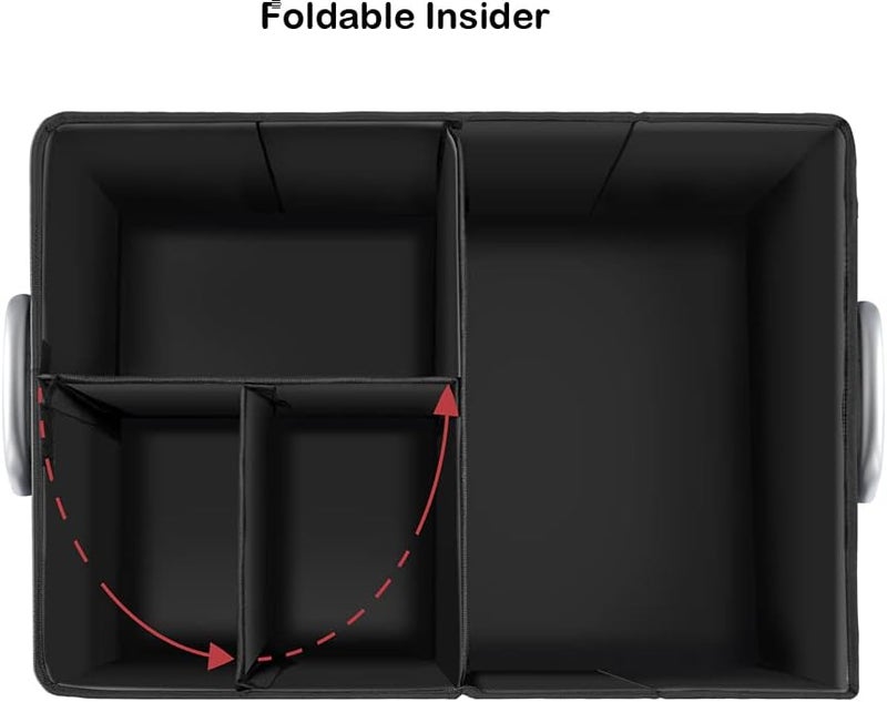 Car Trunk Organizer Holder - Waterproof Oxford Storage Box with Adjustable Pockets - Image 3