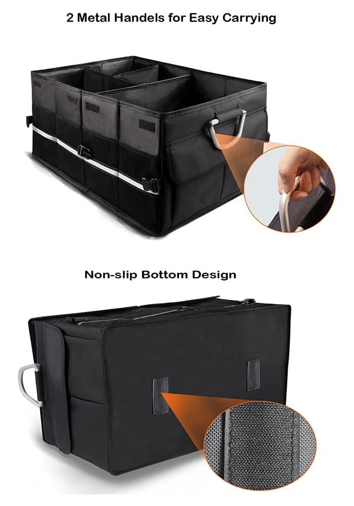 Car Trunk Organizer Holder - Waterproof Oxford Storage Box with Adjustable Pockets - Image 5