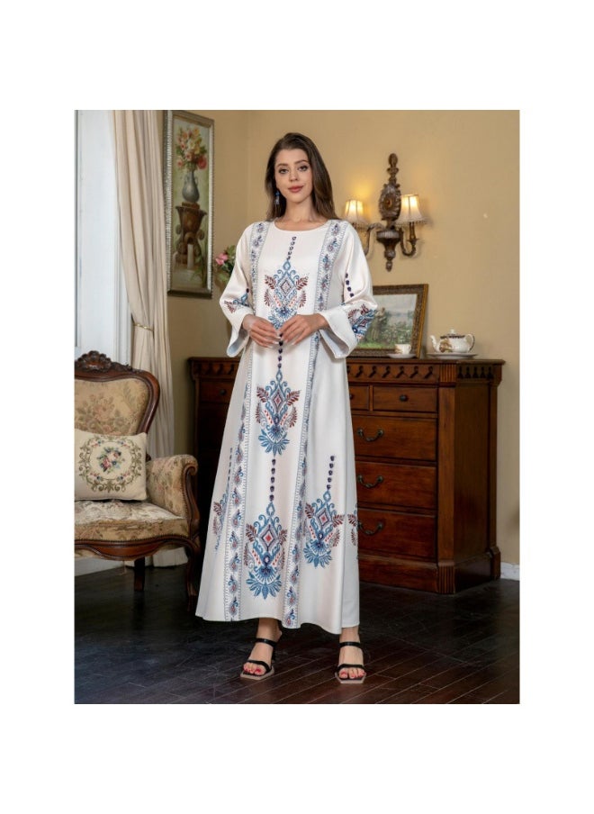 Loquat Muslim Women's Floral Maxi Dress  - Image 5