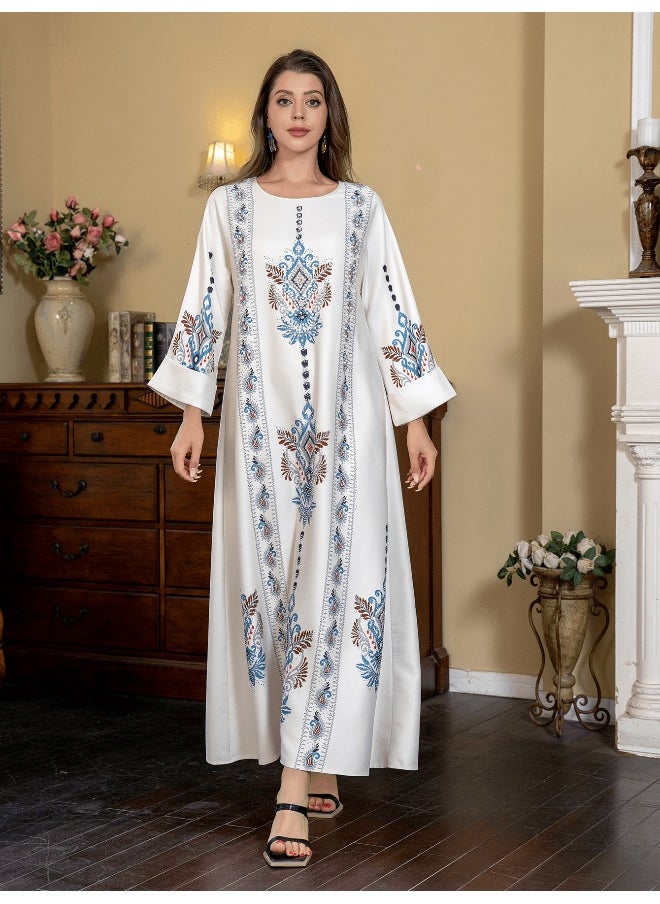 Loquat Muslim Women's Floral Maxi Dress  - Image 1