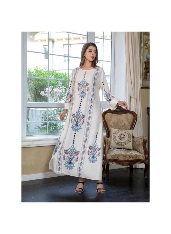 Loquat Muslim Women's Floral Maxi Dress  - Image 3