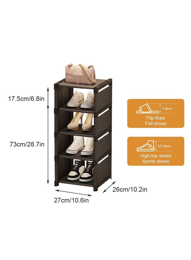 MIXDE 5-Tier Shoes Storage Rack for Entryway (5-Tier, Black)  - Image 2
