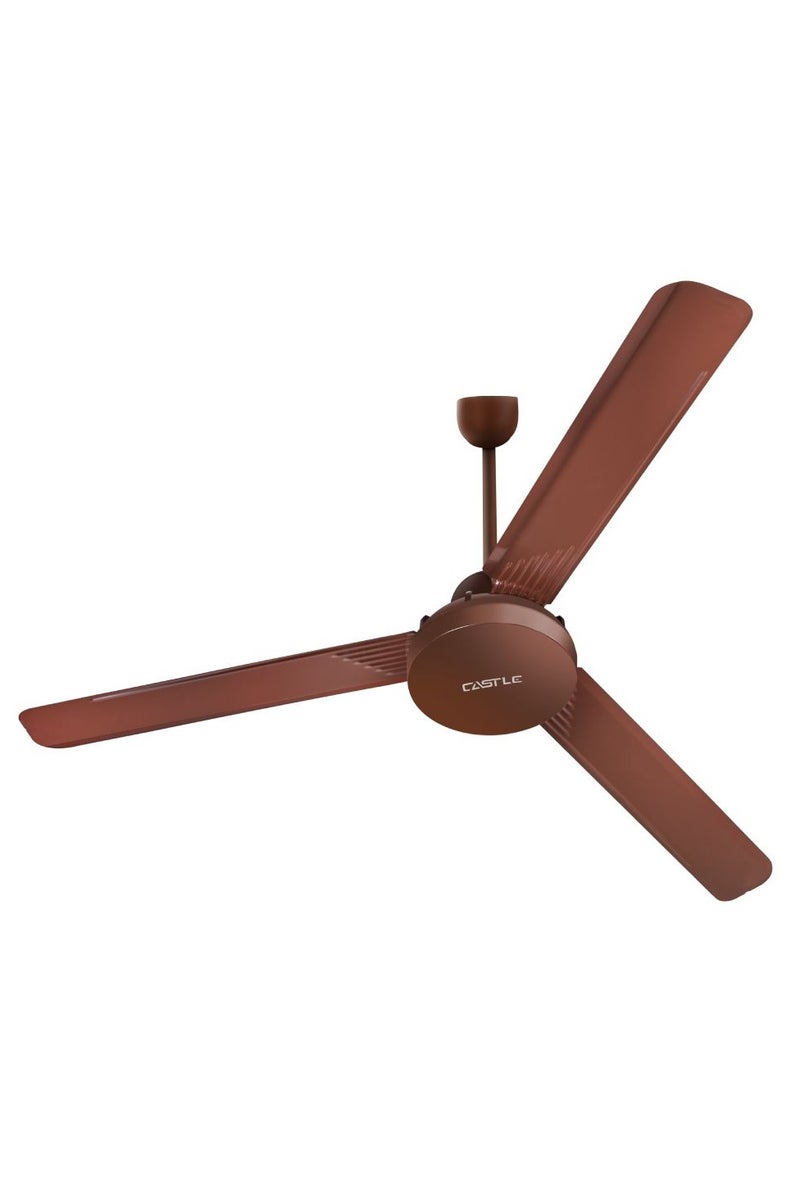 Castle Castle 56 Inch Ceiling Fan, 3 Blades, 5 Speeds, FAC 1056 GK - Brown