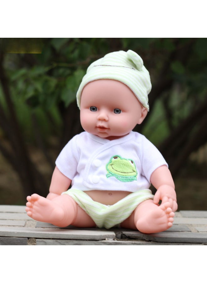 Enamel Doll Baby Simulation Talking Doll Soft Plastic Washable Toy Dolls House Play Set-Color:Pink Short Velvet Bunny Doll-Height:30cm No Pronunciation Box On The Back - Image 4