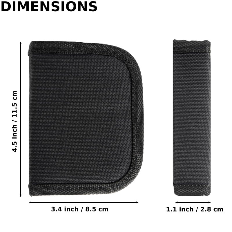 VEPKOIT Military Survival Sewing Kit, Portable Sewing Kit with Buttons for Men or Women, Small Repair Tools with Zipper Closure in Durable Nylon Case for Travel Field Emergency (Black) - Image 3