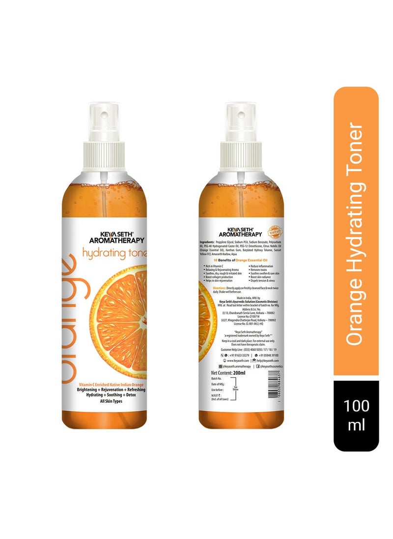 KEYA SETH AROMATHERAPY, DEVICE OF DROP Keya Seth Aromatherapy Skin Hydrating Orange Toner Nourishing Brightening Oil Control Natural Glow Enriched with Pure Essential Oil of Orange for Dry Skin 200ml  - Image 2