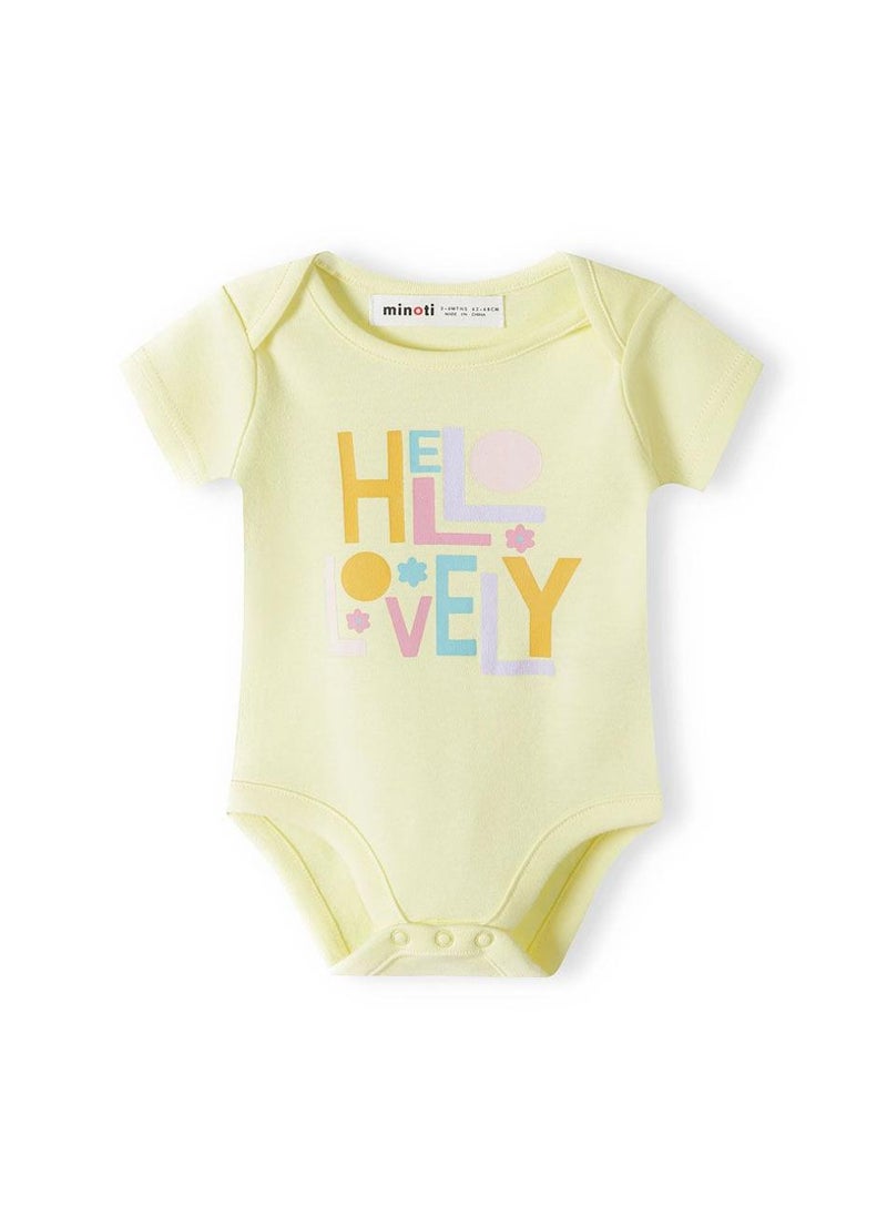 مينوتي طقم باديهات بناتي قطعتين بأكمام قصيرة ونقشات لطيفة - Image 4