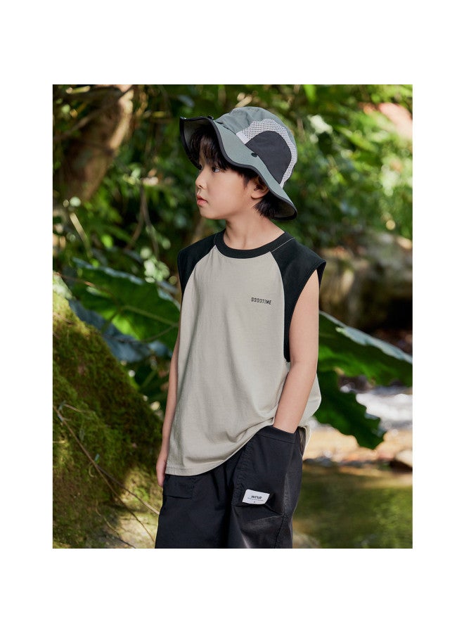 Zuoxi Boys' Tank Tops 2025 Summer Thin Cotton Breathable Sleeveless T-shirts For Big Kids Trendy Boys' Vests - Image 5