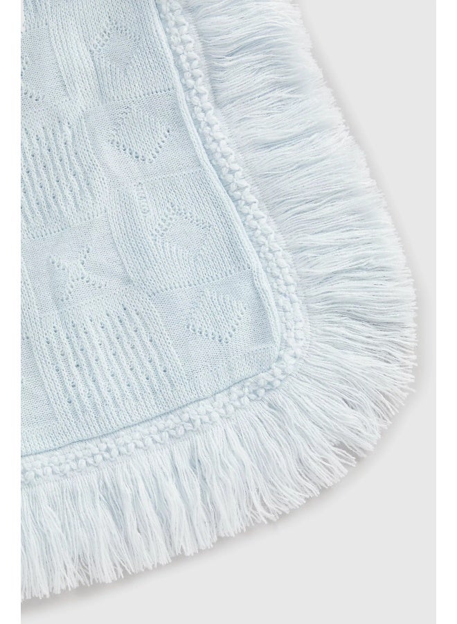 mothercare شال أزرق مزين بالأهداب - Image 2