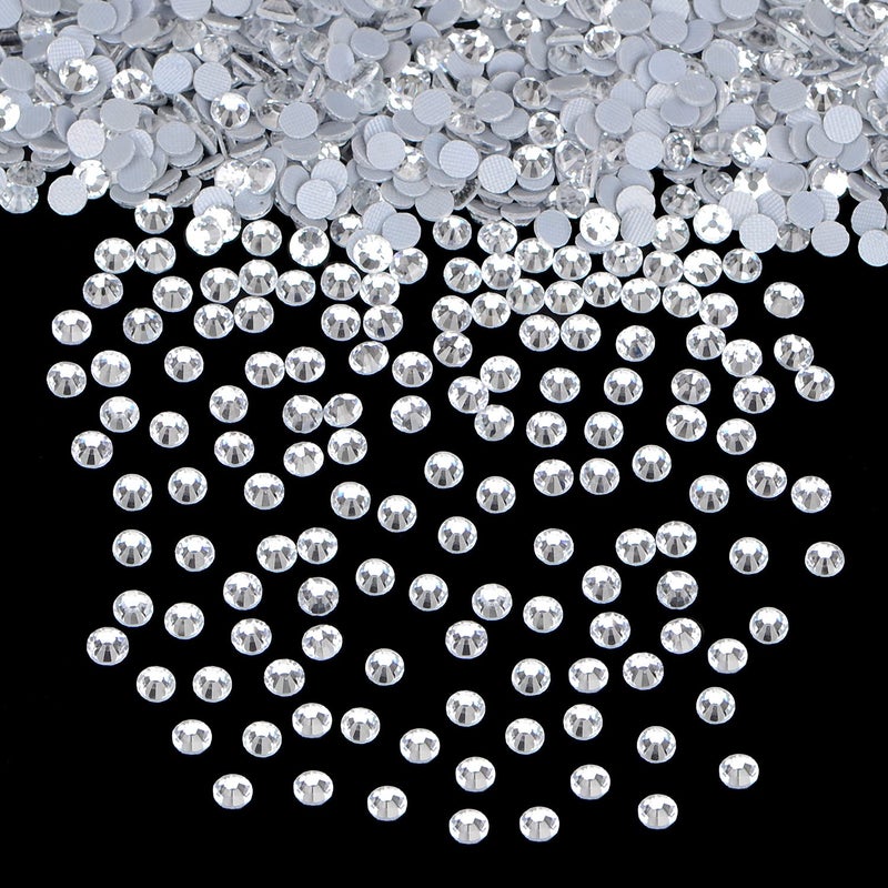 LPBeads 8000 Pieces SS10 Clear Hotfix Rhinestones Flatback Round Crystal Glass Rhinestones Gems for Crafts Nail Face Art Clothes Shoes Bags DIY - Image 3