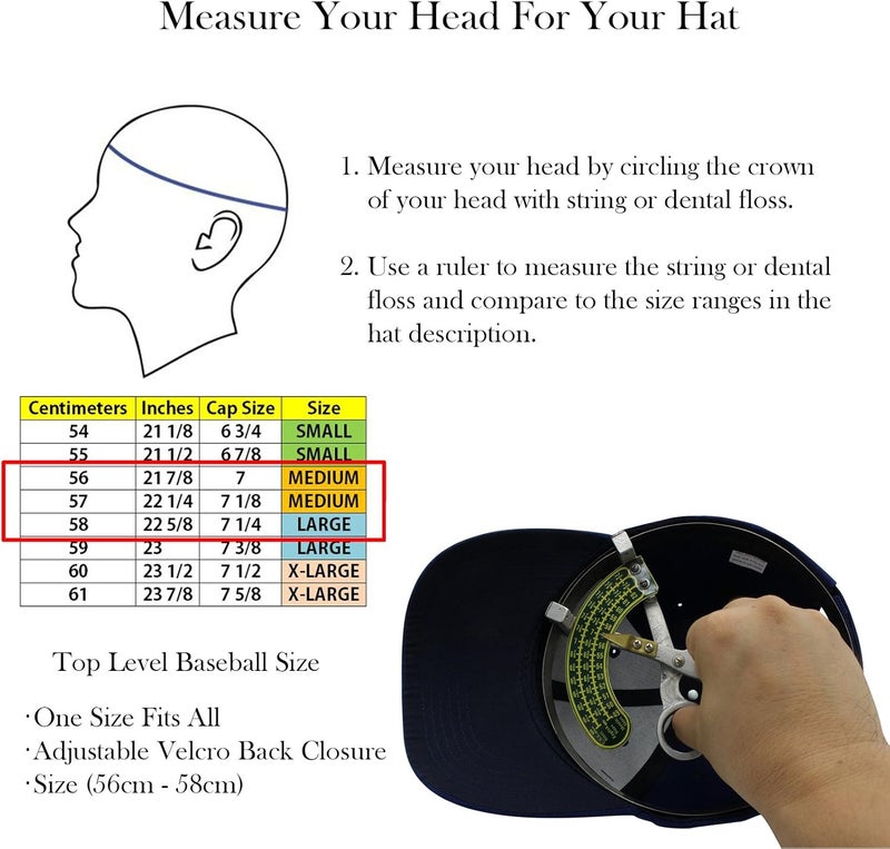 Top Level Baseball Cap Men Women - Classic Adjustable Plain Hat - Image 4