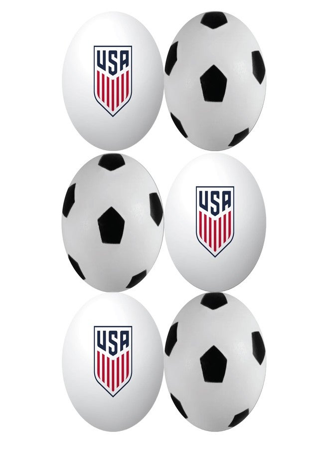 Jacent U.S. Soccer Table Tennis Balls: Official Licensed Product, 6 Count, 40mm Ping Pong Balls w/Logo and Soccer Ball Designs, Recreation Quality for Practice and Pong Play - Image 1
