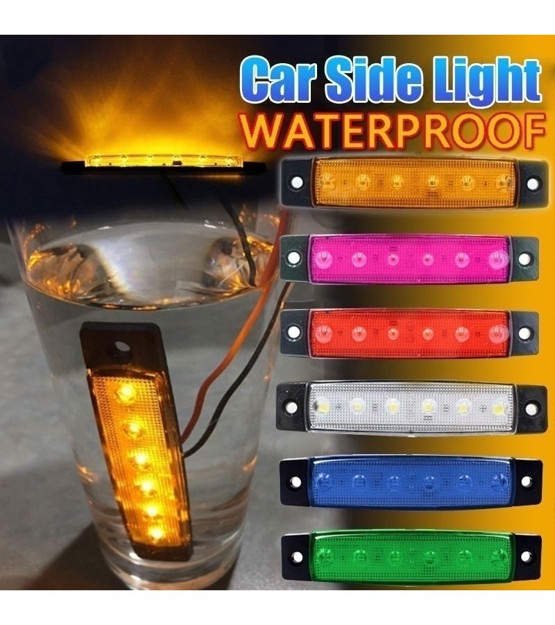 20Pcs White LED Side Marker Lights For Car Truck Trailer Bus 12V 24V - Image 2