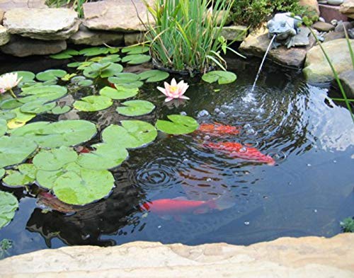 UWIOFF Small Pond Liner, 4 x 7 Feet 20 Mil Pond Liners for Outdoor Ponds, Black Pond HDPE Liner for Waterfall, Fish Ponds, Garden Fountain - Image 2