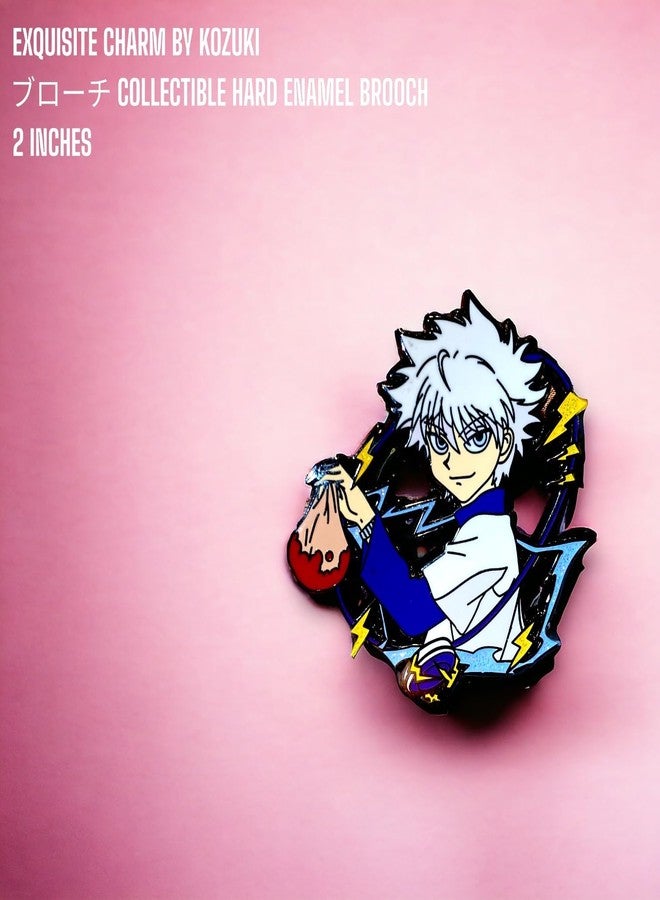 دبوس هنتر x هنتر، دبوس كيلوا، دبوس هنتر x هنتر مطلي بالمينا، دبوس hxh، دبوس أنمي مطلي بالمينا الصلب، هدية لحقيبة الظهر أو القبعة (قلب) - Image 2