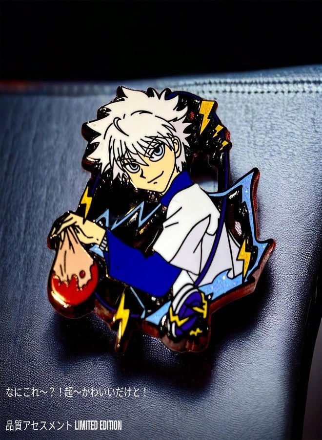 دبوس هنتر x هنتر، دبوس كيلوا، دبوس هنتر x هنتر مطلي بالمينا، دبوس hxh، دبوس أنمي مطلي بالمينا الصلب، هدية لحقيبة الظهر أو القبعة (قلب) - Image 3