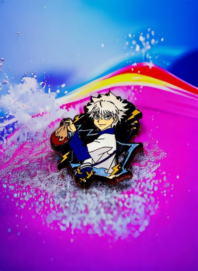 دبوس هنتر x هنتر، دبوس كيلوا، دبوس هنتر x هنتر مطلي بالمينا، دبوس hxh، دبوس أنمي مطلي بالمينا الصلب، هدية لحقيبة الظهر أو القبعة (قلب) - Image 4