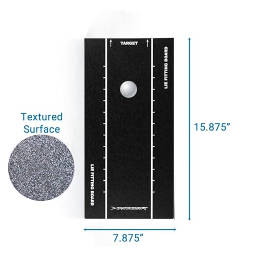 Dynacraft Heavy Duty Golf Club Lie Fitting Board, Textured Surface Training Aid for Indoor/Outdoor Use (No Impact Tape Required) - Image 2