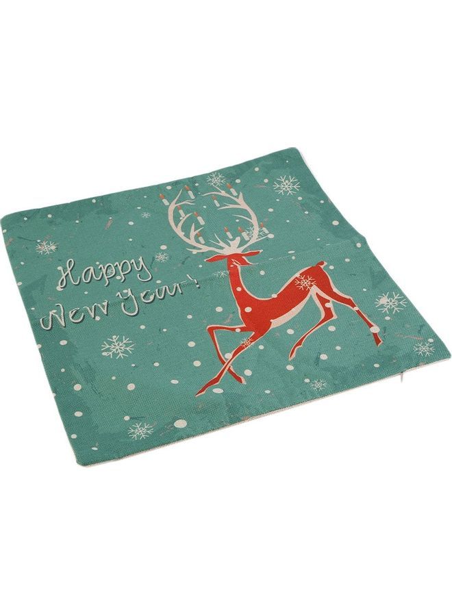 NIBEMINENT Stylish Printed Cushion Cover Green/Red - Image 2