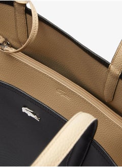 LACOSTE Women's Anna Double sided Two tone Large Capacity Handbag, Fashionable and Versatile, Black/Khaki  - Image 5