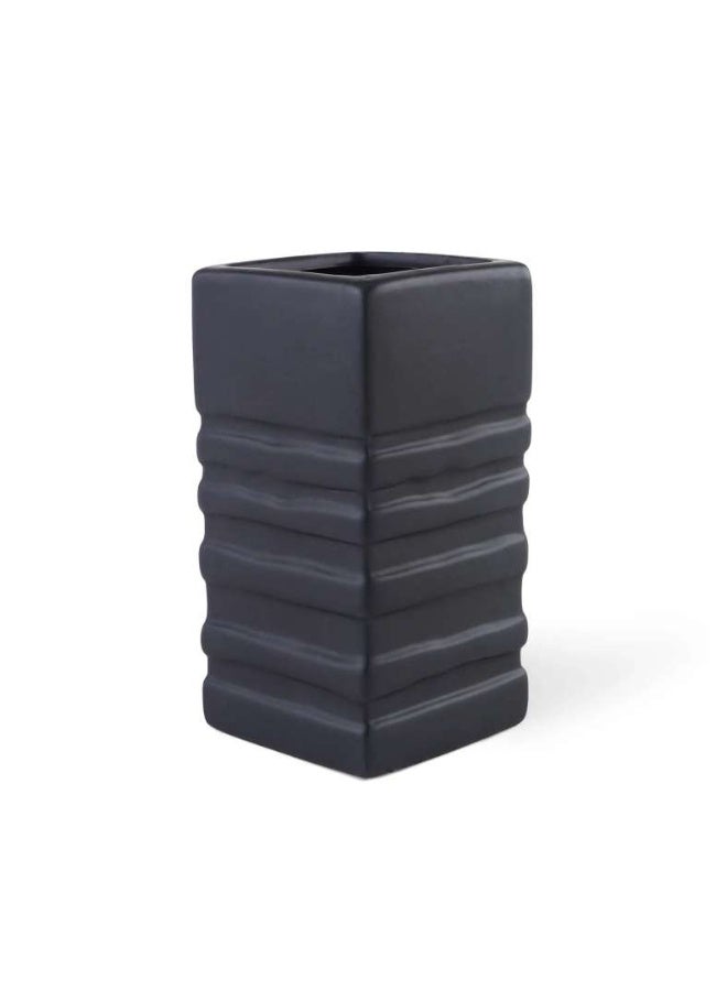 Pan Home مجموعة أكسسوارات الحمام السيراميكية أوبسيديان 3 قطع - أسود - Image 4