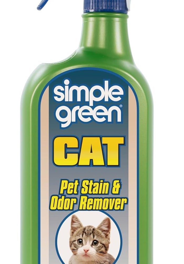 SIMPLE GREEN Cat Stain & Odor Remover - Enzyme Cleaner for Cat Urine, Feces, Blood, Vomit - 32oz - Image 1
