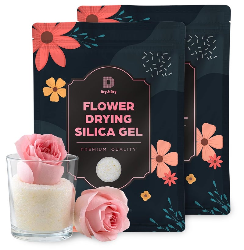 DRYDRY (Net 10 LBS) Premium Silica Gel Flower Drying Desiccant - Flower Drying Silica Gel Desiccant(2 Bag of 5 LBS Silica Gel) Silica Gel for Drying Flowers - Image 1