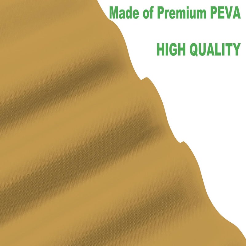 rebdng Plastic Gold Tablecloths 3 Pack Disposable Table Covers 54 x 108 Inch Golden Table Cloths for Fall Parties Harvest Graduations Anniversary Thanksgivings Weddings  Fits 6 to 8 Foot Rectangle Tables - Image 2