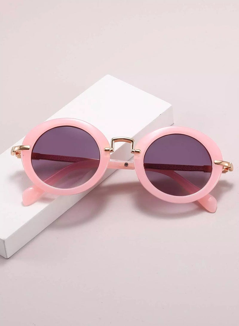 Generic Toddler Girls Round Frame Sunglasses  - Image 1