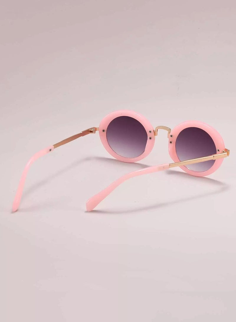 Generic Toddler Girls Round Frame Sunglasses  - Image 3