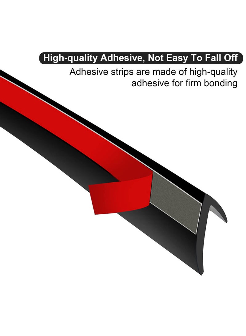Auto Window Sealing Strip, 3.6m/11.8ft Auto Glass Adhesive Strip, V-Window Seal Universal Self Adhesive Suitable for Windproof, Vibration Abnormal Noise, Noise Reduction