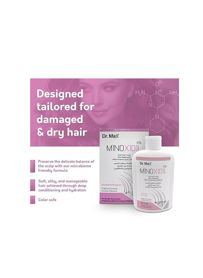 Dr. Max - MINOXIDIL 5% Hair Growth Innovative Hair Shampoo - Image 1