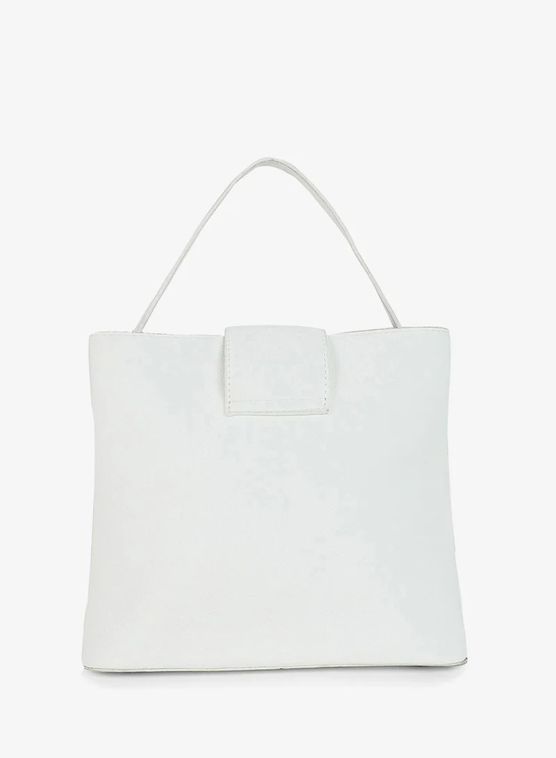 Haute Sauce Pure Perfection White Bucket Bag