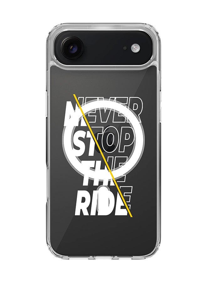 Stylizedd Classic Clear MagSafe Case for iPhone 17 Air , Hybrid Soft Case Flexible Edges Anti Drop TPU PC Gel Thin Transparent Cover [ Designed for iPhone 17 Air ] - Never stop the ride