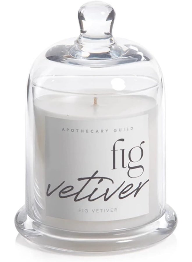 Zodax Apothecary Guild Scented Jar Candle with Glass Cloche 1019 oz  Amber Musk - Image 2