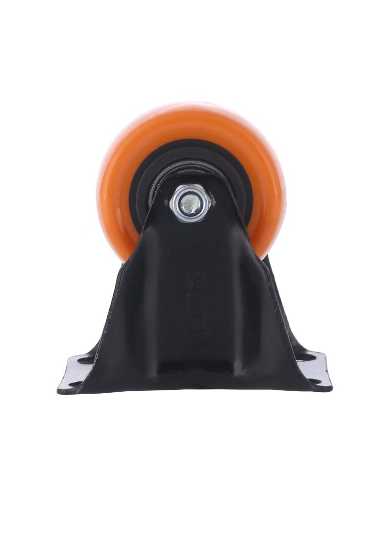 BMB tools 2-Piece 50mm Orange PVC Medium Duty Ball Bearing Caster - Rigid - Plate - Image 2