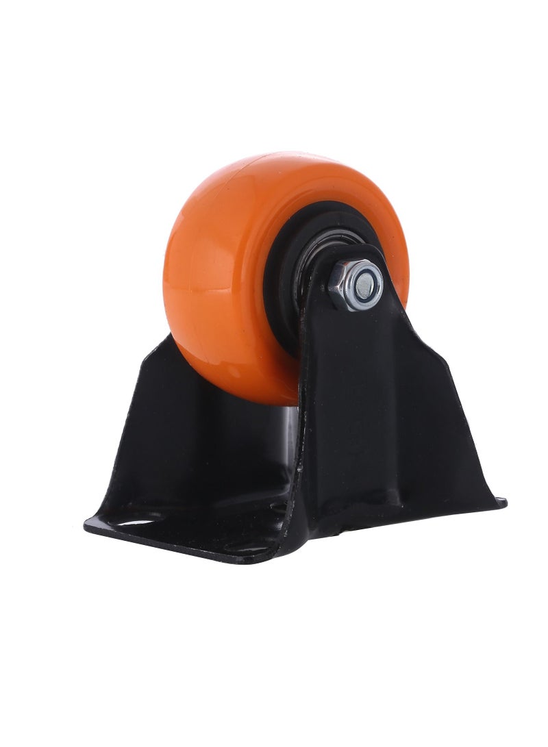 BMB tools 2-Piece 50mm Orange PVC Medium Duty Ball Bearing Caster - Rigid - Plate - Image 3