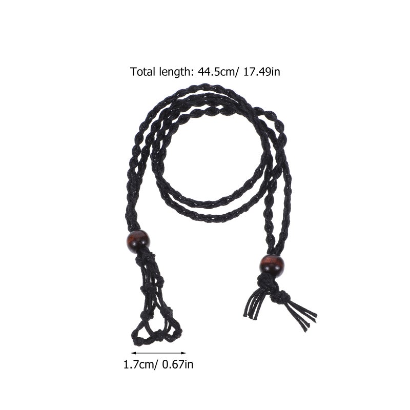 6 pcs Crystal Cage Necklace Holder Adjustable Rope Necklace Cord Empty Stone Holder Handwoven Crystal Cage For Diy Pendant - Bead Color Random - Image 4