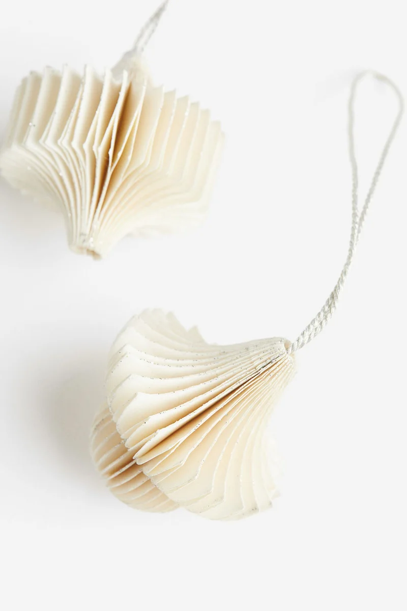 H&M 6-pack honeycomb Christmas decorations