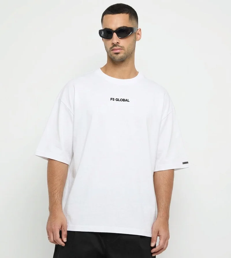 إف5 Women's OVERSIZED Fit Embroidered T-SHIRT