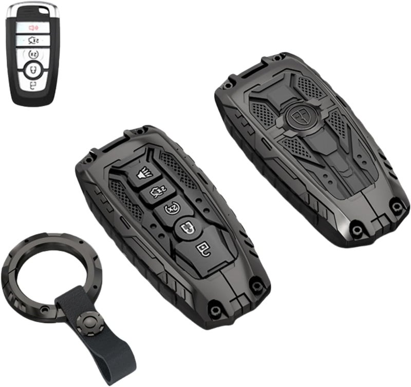 facaizhu Heavy Key Fob Cover Case Protector for Ford - Model-A Black - Image 1