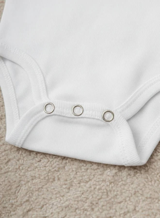 Luna & Lily 3-Piece Graphic Bodysuit, Soft Pants and Bib Set