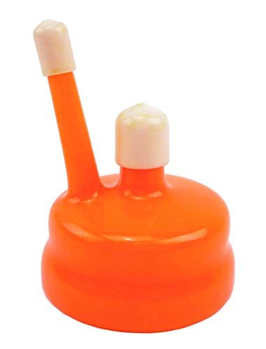 LD Carlson Twin Bubble Airlock with Universal Orange Carboy Cap - Image 3