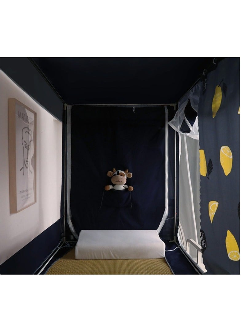 Bed Canopy Tents Curtain Blackout Curtain Single Bed Tent Curtain Student Shading Cloth Bed Canopy Mosquito Net Student Sleep Privacy Protection  - Image 4